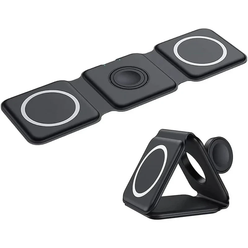 شارژر بی سیم مدل  3in1 magnetic wireless charger