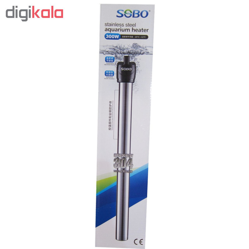 بخاری استیل آکواریوم سوبو مدل 304 توان 300 وات