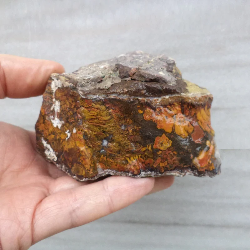 سنگ راف عقیق مدل منظره کد RS1088