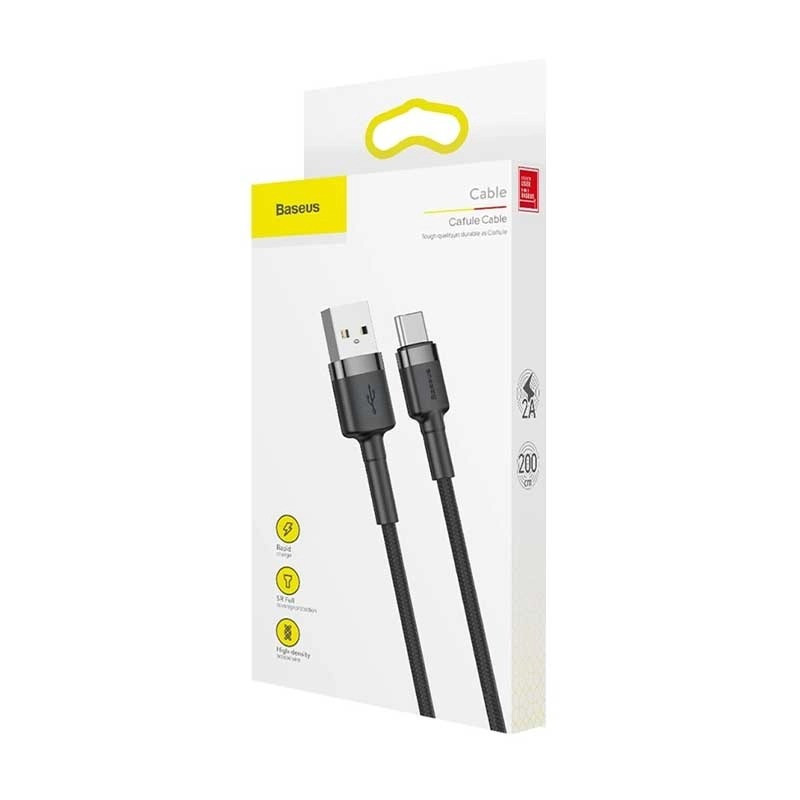 کابل تبدیل USB-A به USB-C بیسوس مدل Cafule طول 2 متر