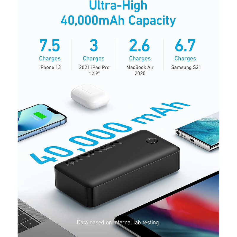 پاوربانک انکر مدل 347PowerCore 40K A1377H11 ظرفیت 40000 میلی آمپر ساعت