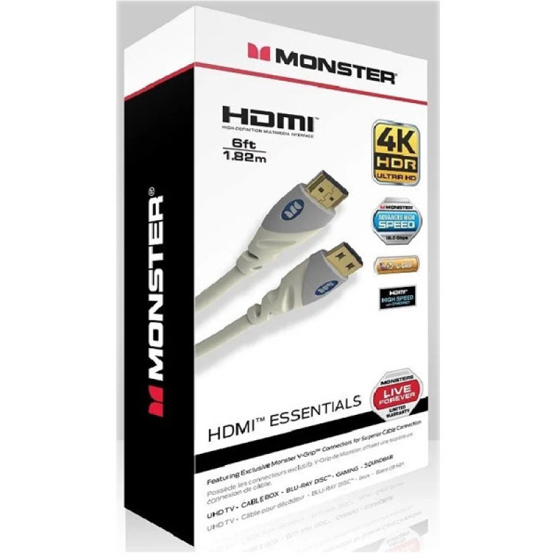 کابل HDMI مانستر مدل Essentials طول 1.82 متر