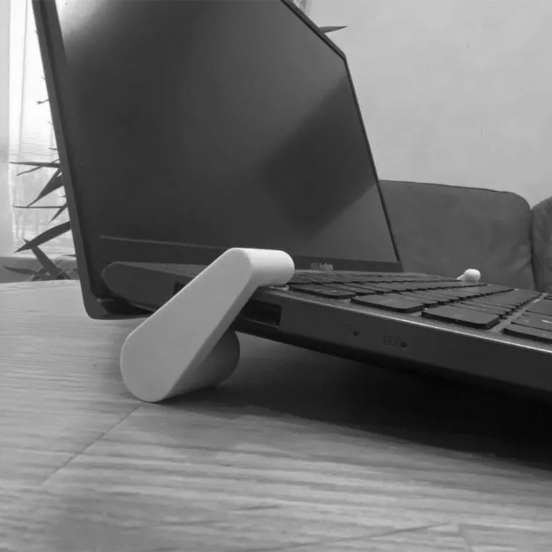 پایه خنک‌کننده لپ‌تاپ سفید مدل Modern بدون فن مناسب برای لپ تاپ‌های 12 اینچی و بزرگتر بسته 2عددی