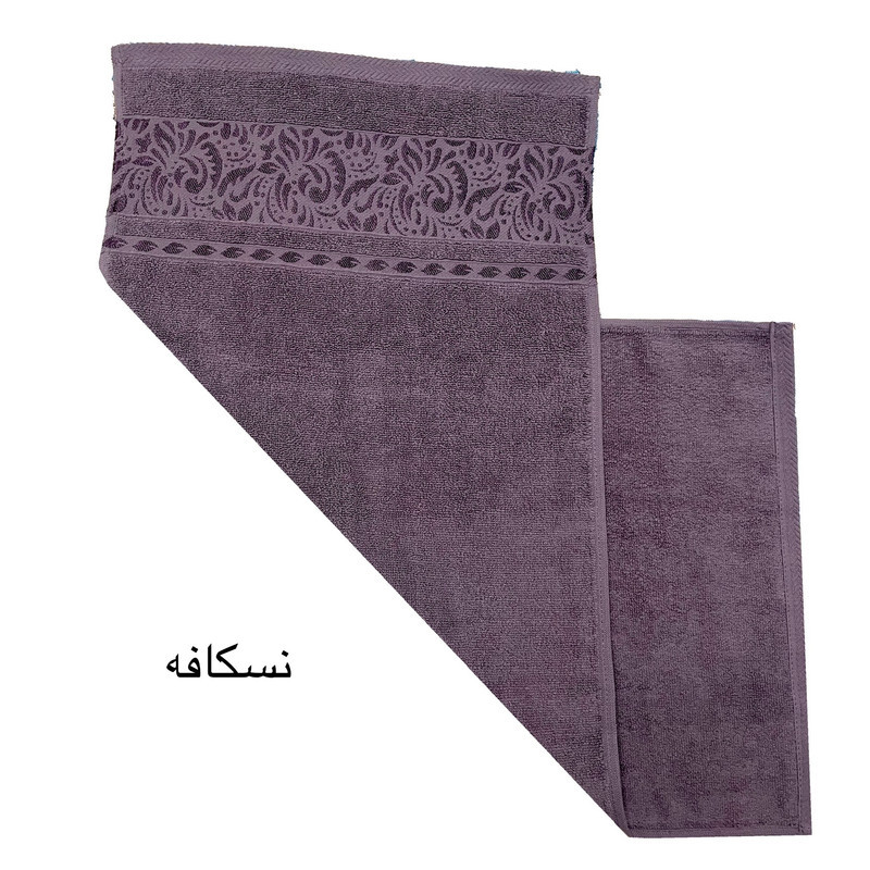حوله دست و  صورت هنرمند مدل برجسته سایز 40x80 سانتی متر