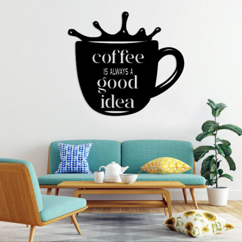 استیکر دیواری طرح coffee