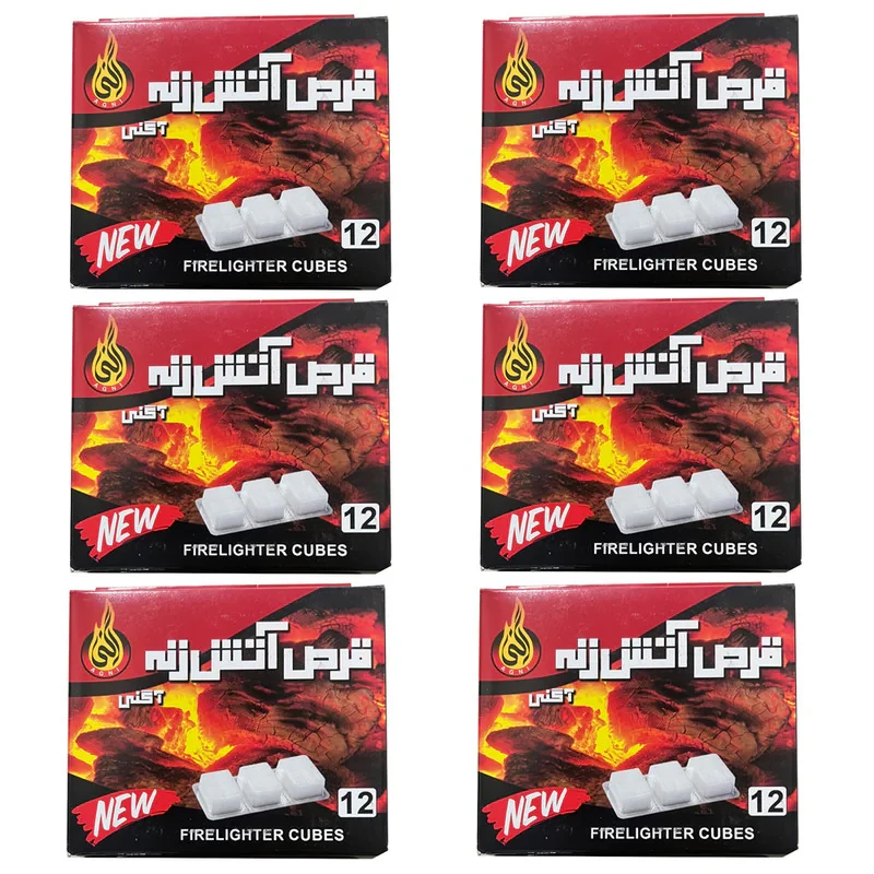 قرص آتش زا اگني مدل سوخت جامد 6 بسته 12 عددي
