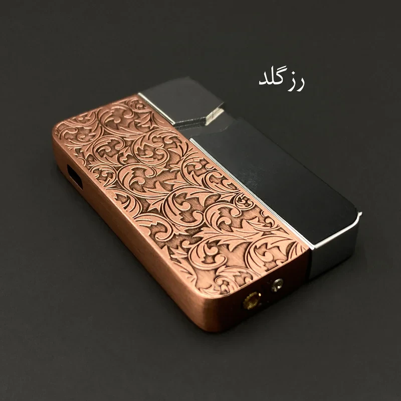 فندک مدل دکمه ای طرح اسلیمی کد DKD-1752