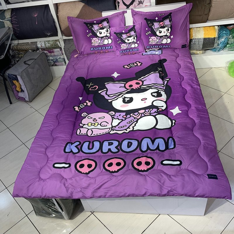 سرویس خواب یک نفره 5 تکه مدل کرومی کد kuromi 1212