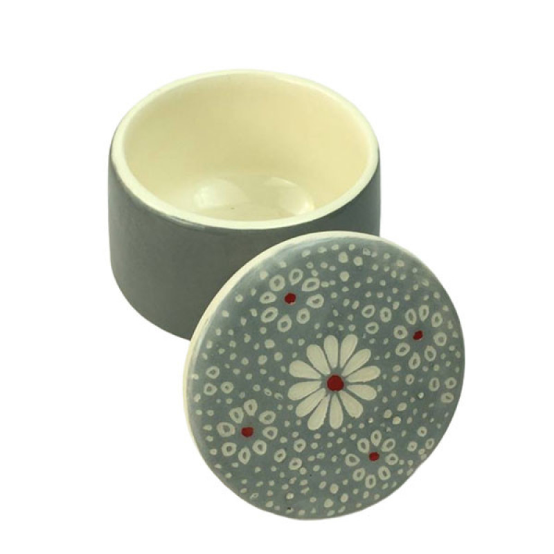 سرویس چای خوری 3 پارچه مناسب برای یک نفر مدل بابونه کد 03