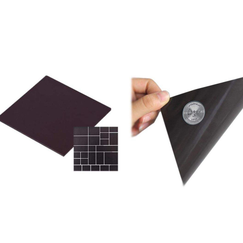 آهنربا ورقه ای لاستیکی مدل Rubber ابعاد 20x30 سانتیمتر بسته 2 عددی