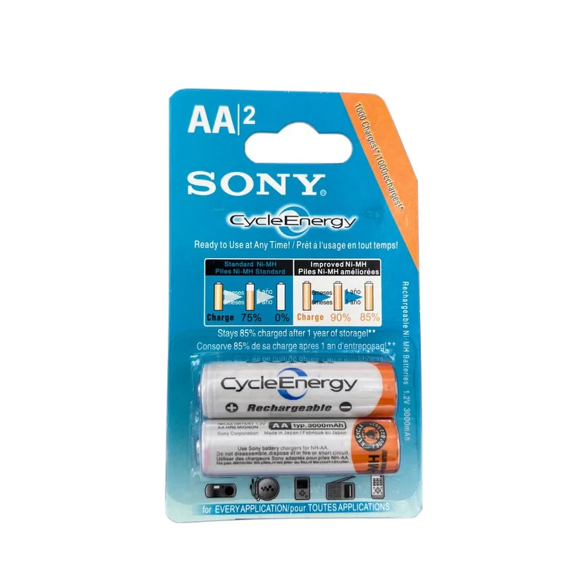 باتری قلمی قابل شارژ سونی مدل NH-AA HR1551 بسته 2 عددی