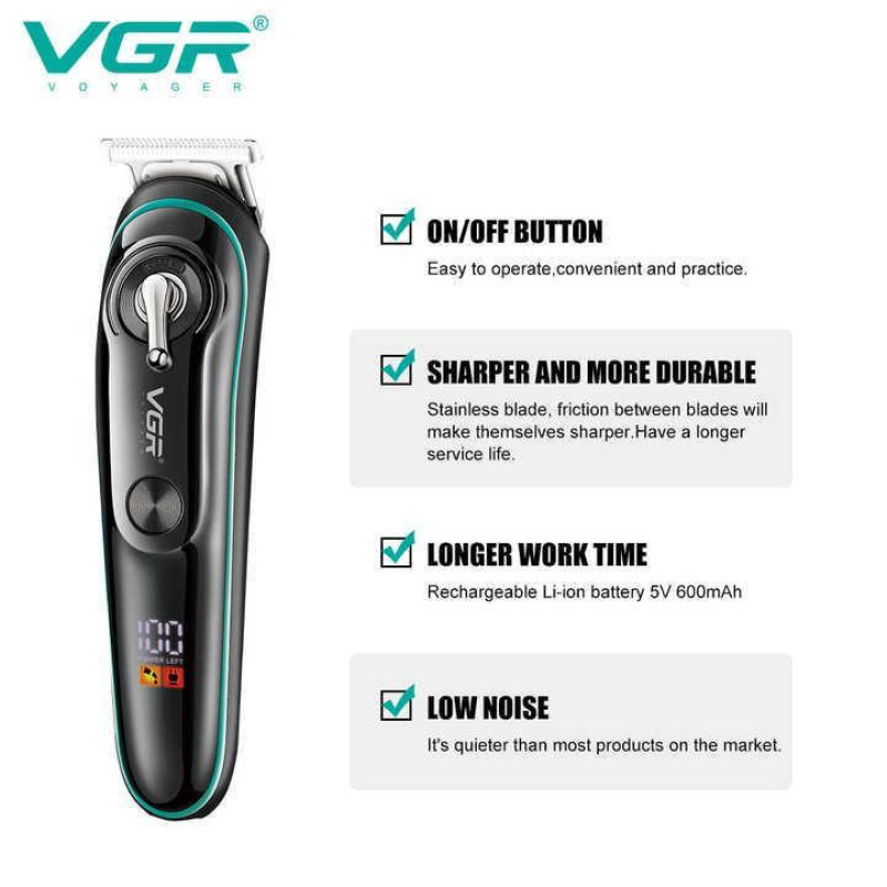 ماشین اصلاح موی سر و صورت وی جی ار مدل v-075