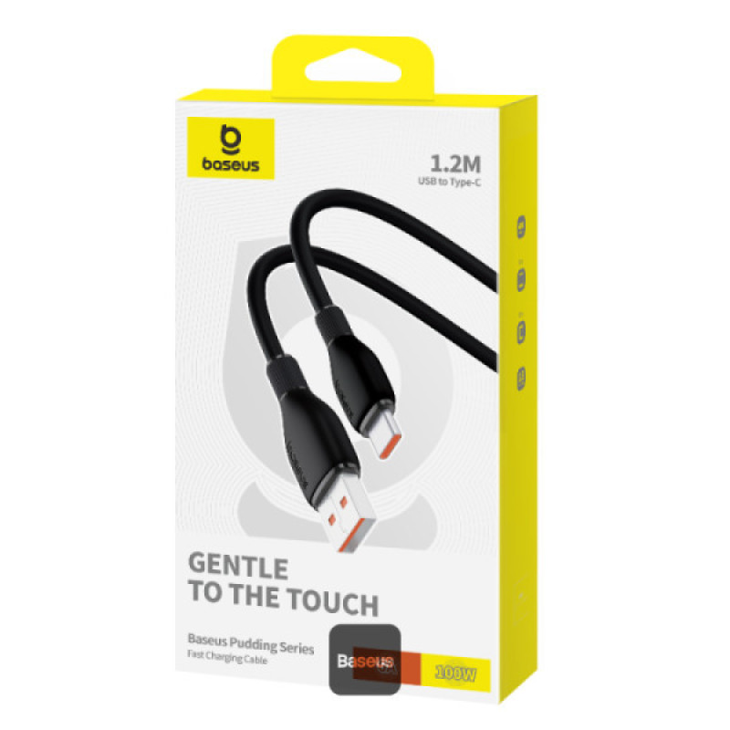 کابل تبدیل USB به USB-C بیسوس مدل Pudding Series P10355703511-B1 طول 1.2 متر