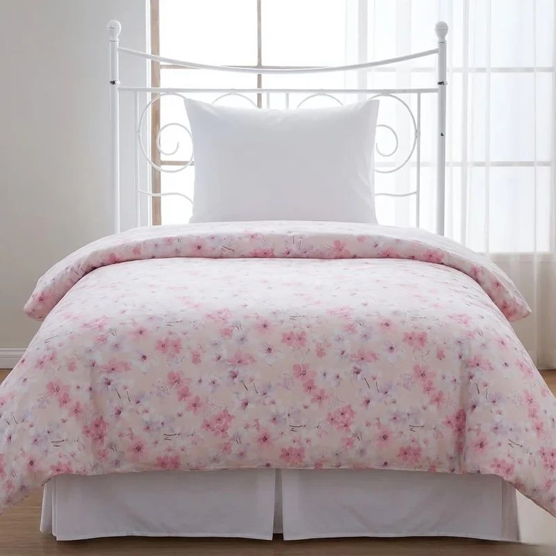 روکش لحاف پنبه انگلیش هوم مدل Sakura Joy یک نفره سایز 220x160 سانتی‌متر