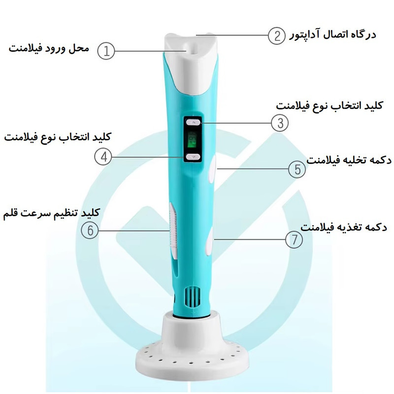 قلم طراحی سه بعدی مدل DX-100B
