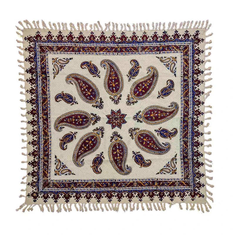 رومیزی قلمکار مدل ممتاز طرح بته جقه کد A100