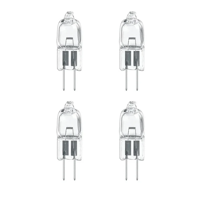 لامپ هالوژن 12 ولت 20 وات مدل سوزنی کد 12V-20W-G4 پایه G4 مجموعه 4 عددی