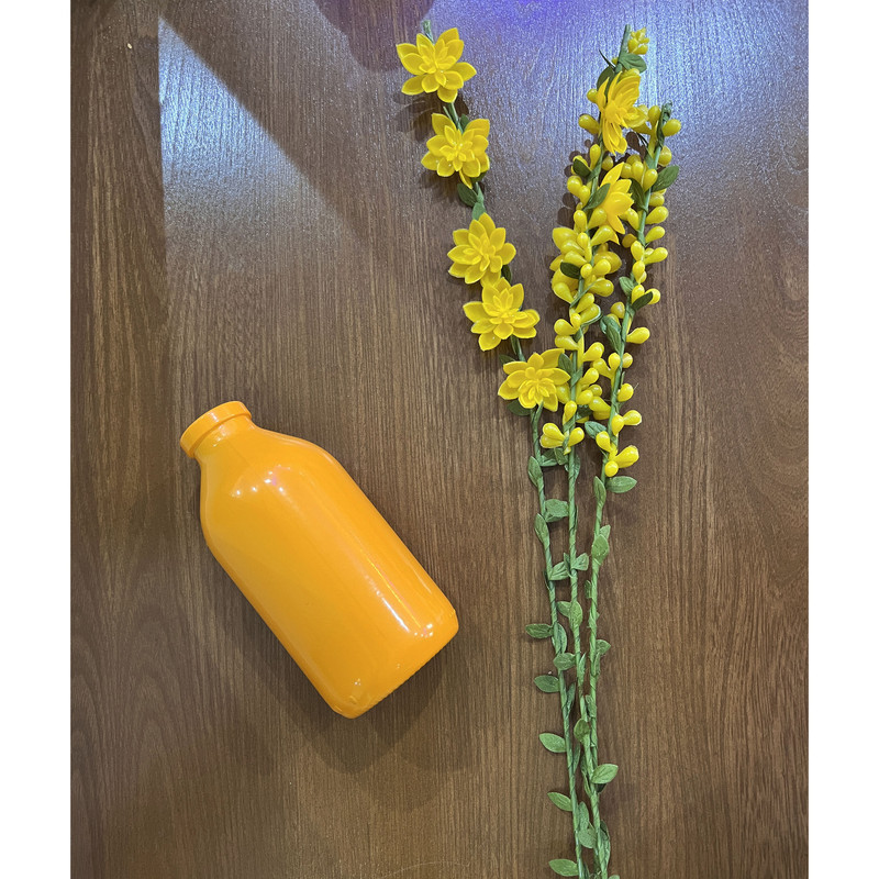 گل مصنوعی شاخه‌ای گل و غنچه، مجموعه 3 عددی، ابعاد 5×2×40 سانتی‌متر، وزن 100 گرم