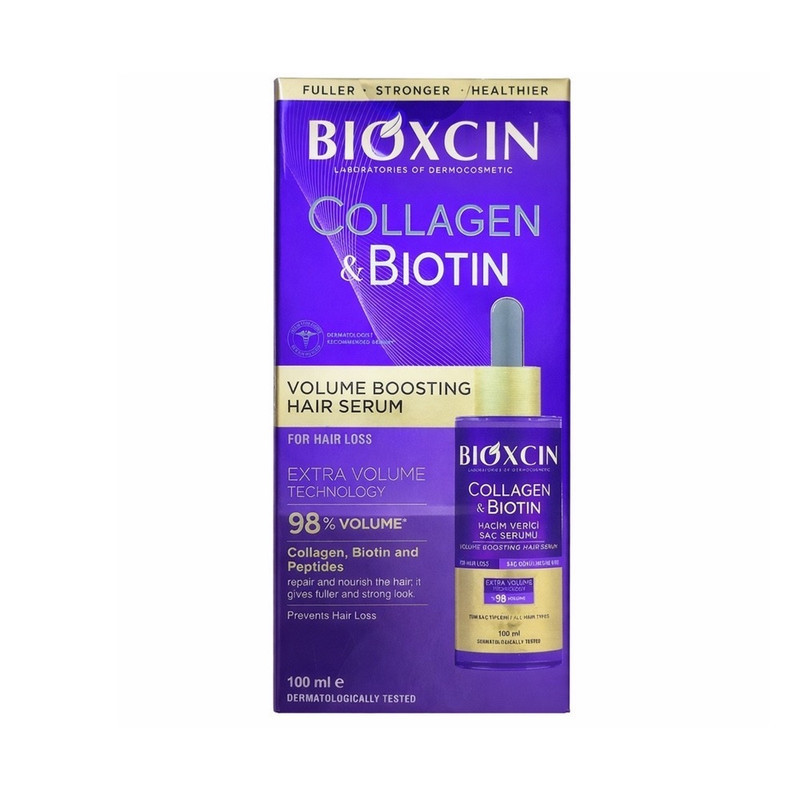 سرم مو بیوکسین مدل Collagen &amp; Biotin مناسب برای انواع مو حجم 100 میلی لیتر