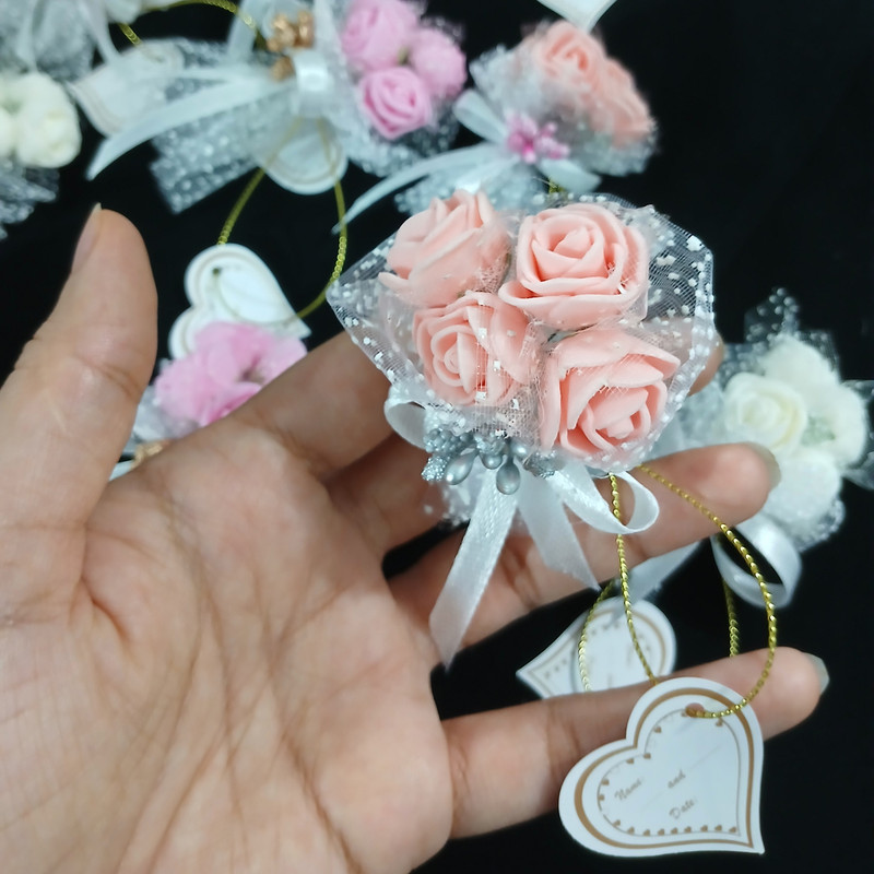 گیفت عروسی مدل دسته گل مجموعه 12 عددی