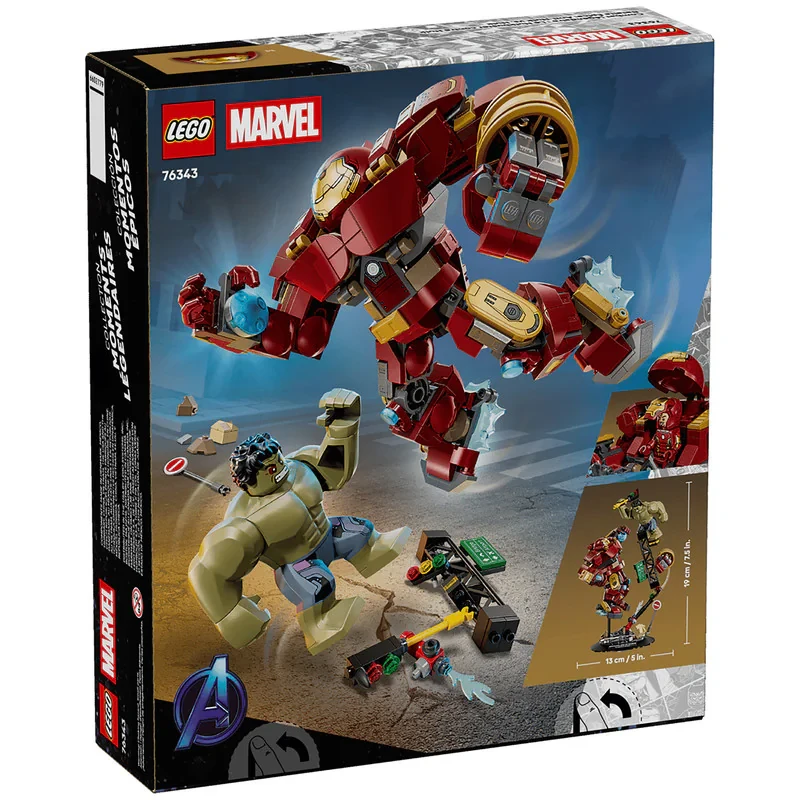 لگو 413 تکه سری Marvel مدل Epic Battle: Hulkbuster vs. The Hulk کد 76343