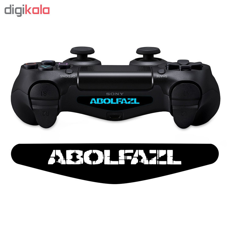برچسب لایت بار دسته پلی استیشن 4 ونسونی طرح Abolfazl
