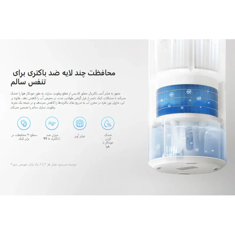 دستگاه بخور سرد شیائومی مدل Smart Evaporative Humidifier