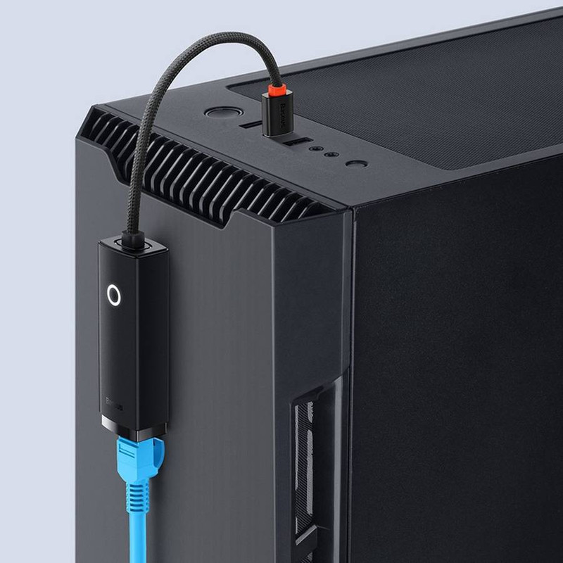 کابل تبدیل USB-C به LAN باسئوس مدل WKQX000201 100Mbps
