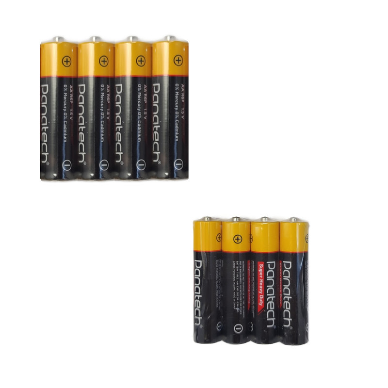 باتری قلمی و نیم قلمی پاناتک مدل Super Heavy Duty بسته ۸ عددی