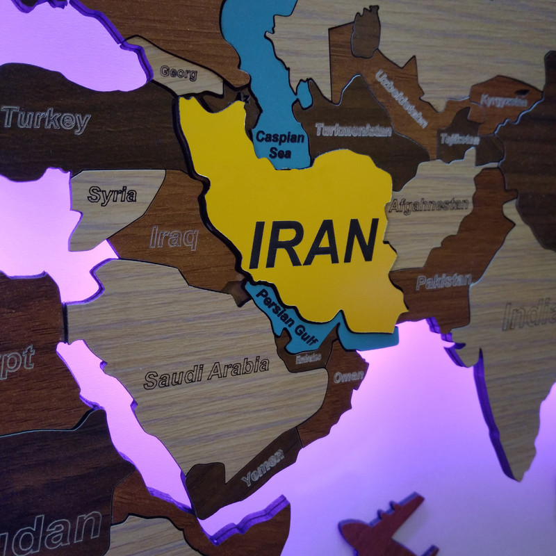 تابلو نوری مدل نقشه جهان نوری