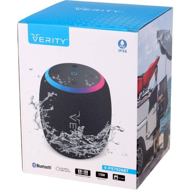 اسپیکر بلوتوثی قابل حمل وریتی مدل V-PS 7026 BT ColorFull RGB