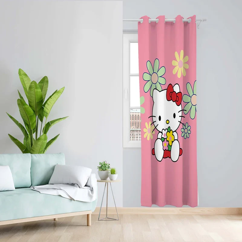 پرده طرح کیتی مدل مخمل پانچی کد 1581 z سایز 140x200 سانتی متر
