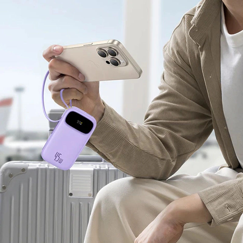 پاوربانک 45 وات بیسوس مدل FC31 PPQD3‑1040 ظرفیت 10000 میلی‌آمپرساعت