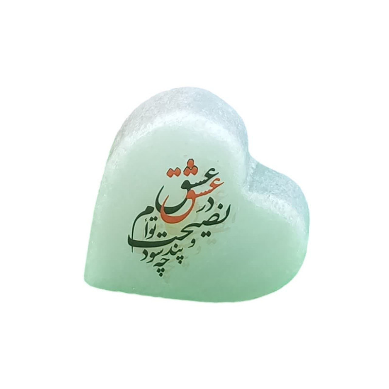 دکوری مدل استند رومیزی تزیینی مدل دکوری سنگ نمک طرح قلب داشبوردی رومیزی کد 1933