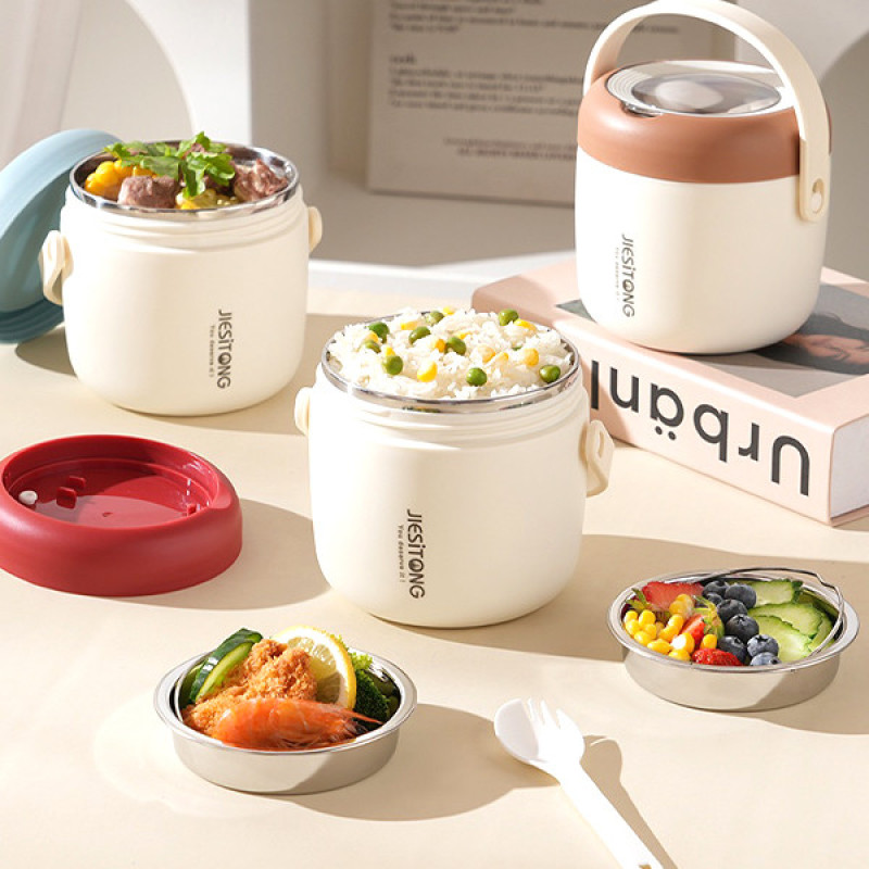 فلاسک غذا مدل دوجداره کد LUNCH-BOX گنجایش 1 لیتر