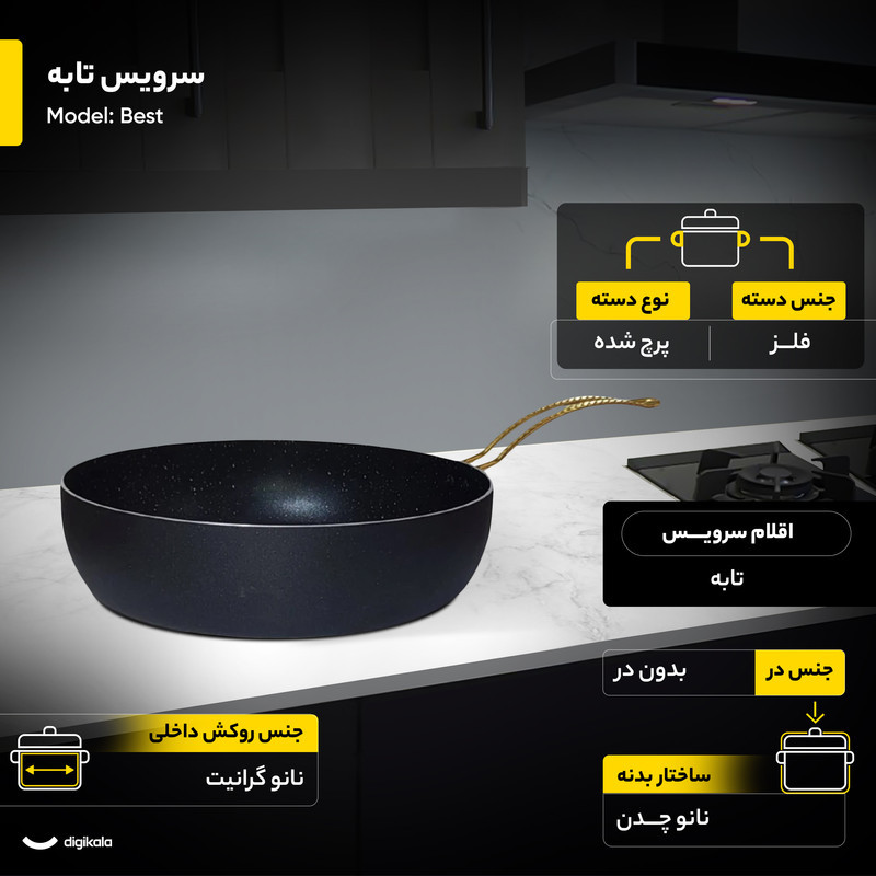 سرویس تابه 4 پارچه مدل Best