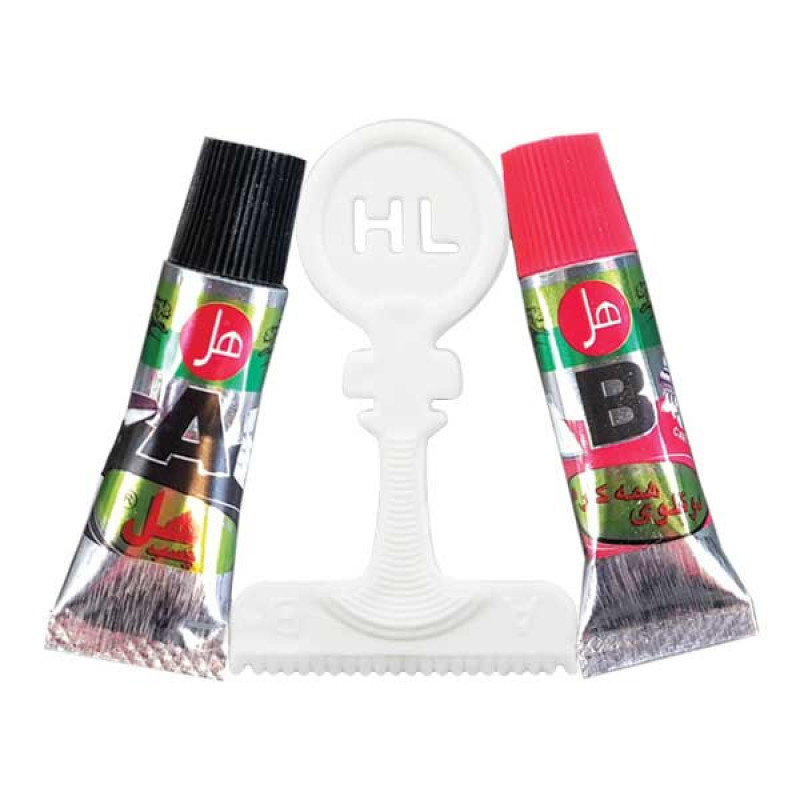چسب دو قلو هل مدل فولاد F7T حجم 7 میلی لیتر