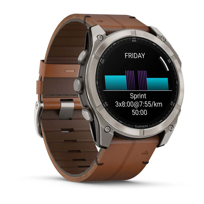 ساعت هوشمند گارمین مدل Fenix 8 - 51mm AMOLED، مناسب برای ورزش، روزمره، دارای قابلیت‌های صفحه نمایش رنگی، کنترل موسیقی، کنترل سطح اکسیژن خون، بند سیلیکونی، فناوری GPS، با حافظه داخلی 32 گیگابایت