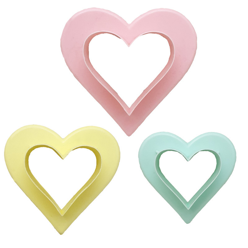 کاتر شیرینی مدل Heart-01 مجموعه 3 عددی