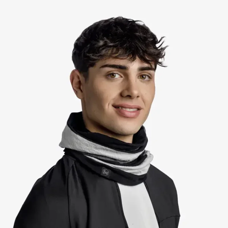 دستمال سر و گردن باف مدل merino move graphite