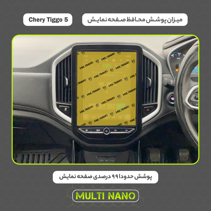 محافظ صفحه نمایش خودرو مولتی نانو مدل X-S1N مناسب برای چری Tiggo 5 New