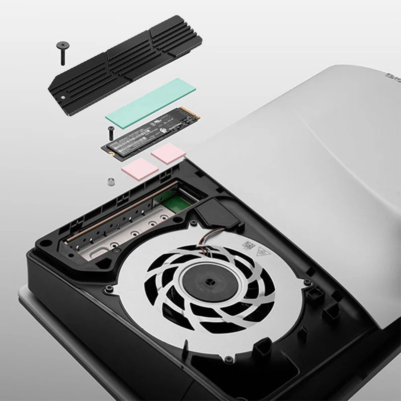 هیت سینک پلی استیشن 5 اسلیم مدل PS5 Slim M.2 NVMe SSD