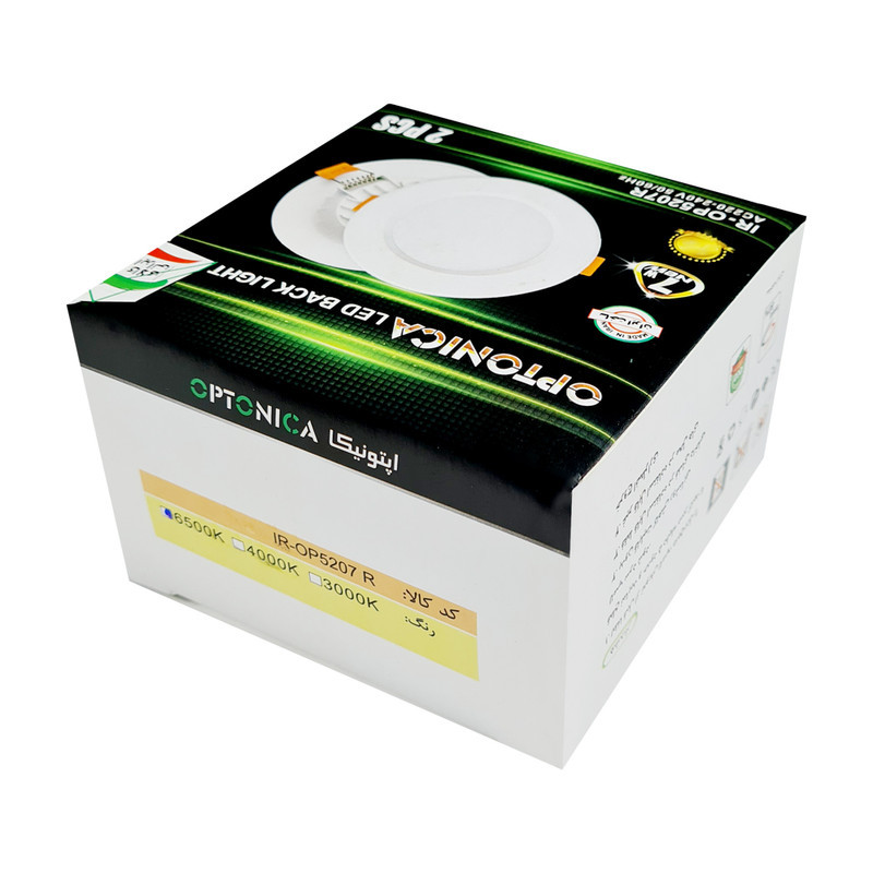 پنل ال ای دی 7 وات اپتونیکا مدل تک حالته کد IR-OP5207R بسته 120 عددی