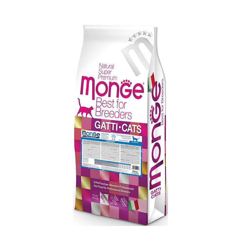 غذای خشک گربه بالغ مونژه مدل Monge Urinary دستگاه ادراری طعم مرغ وزن 10 کیلوگرم