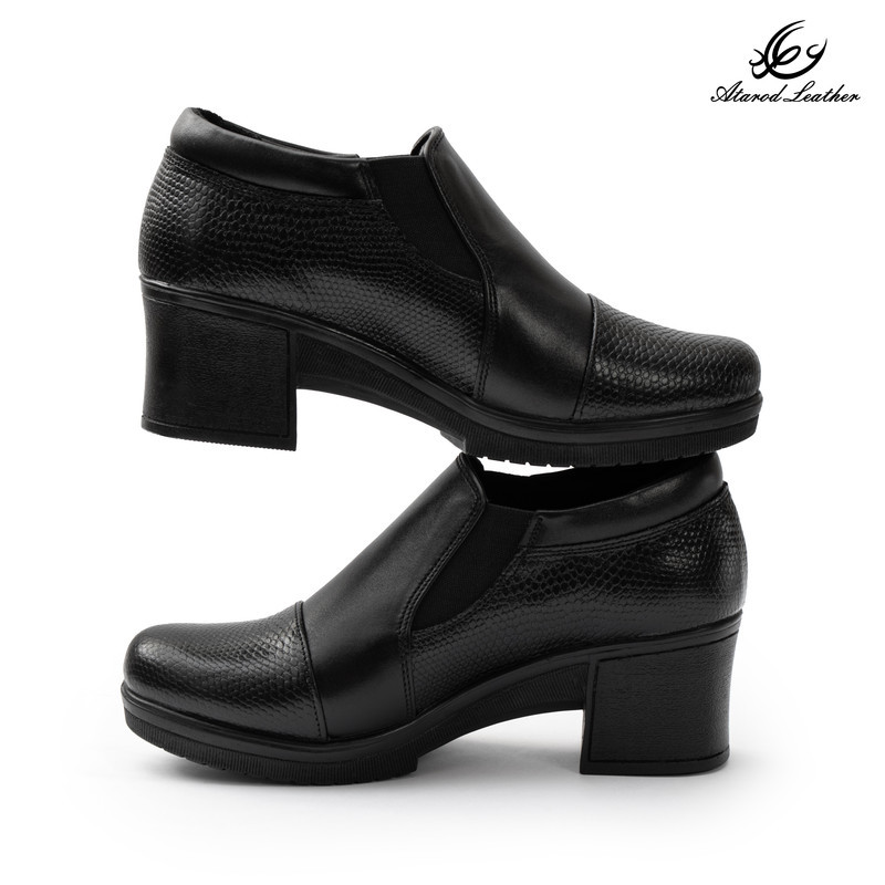 کفش پاشنه‌دار زنانه چرم عطارد مدل چرم طبیعی کد SH370
