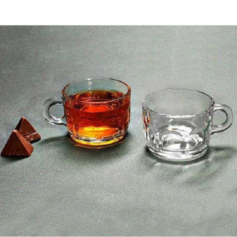 فنجان کاوه مدل عینکی کد 002123 بسته 6 عددی