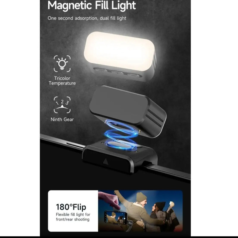 گیمبال و استابیلایزر هوشمند توکی مدل M06 AI 3-Axis به همراه دوربین دنبال کننده و میکروفون و فلش