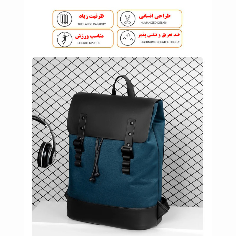 کوله پشتی لپ تاپ مدل 7178 مناسب برای لپ تاپ 14.1 تا 15.6 اینچی