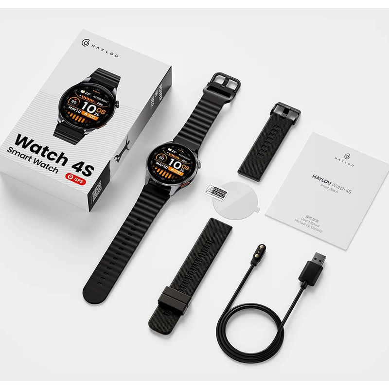 ساعت هوشمند 47 میلی‌متری هایلو مدل Watch 4S با بند سیلیکونی
