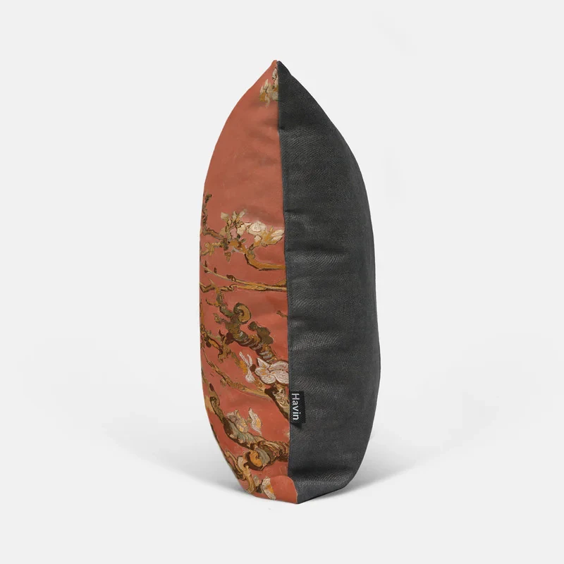 کاور کوسن هاوین مدل Scarlet Almond Blossom